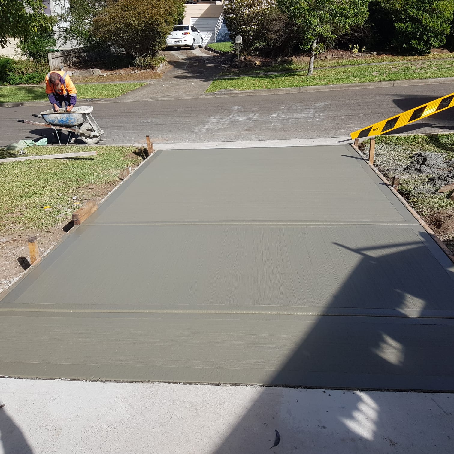 Freshly finished residential crossover